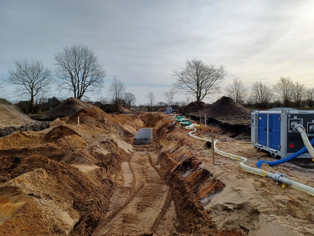 Erdarbeiten im B-Plan Nr. 33, Gemeinde Schafflund